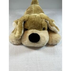 FAO Schwarz Plush Patrick Tan Laying Large Dog Puppy 20" Retriever Beige